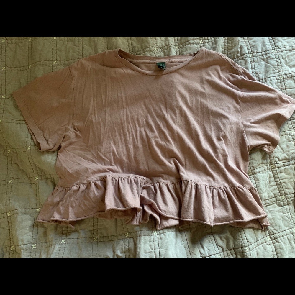 Wild Fable Dusty Pink Crop Top